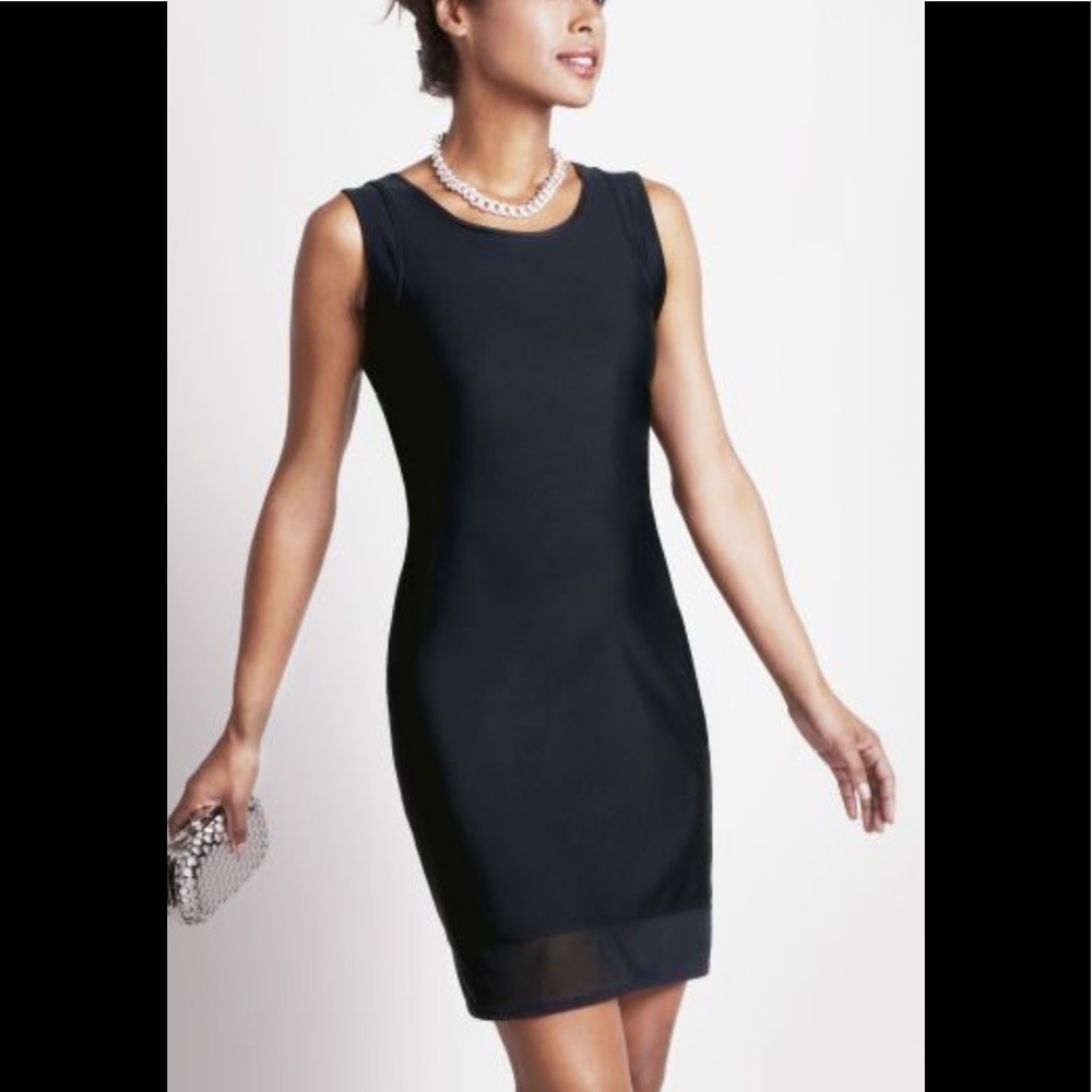 Ruby ribbon black dress shaper xs